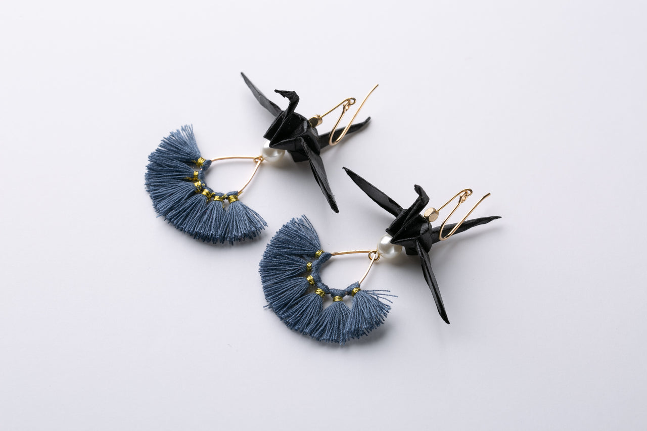 Orizuru Blue Tassel